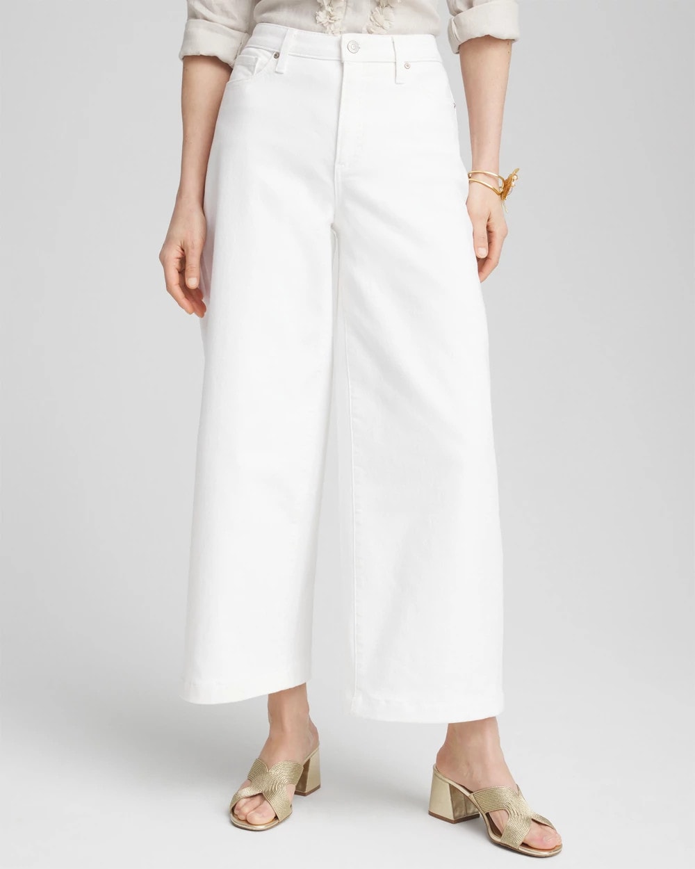 Super High Wide Crop Jeans main image 0